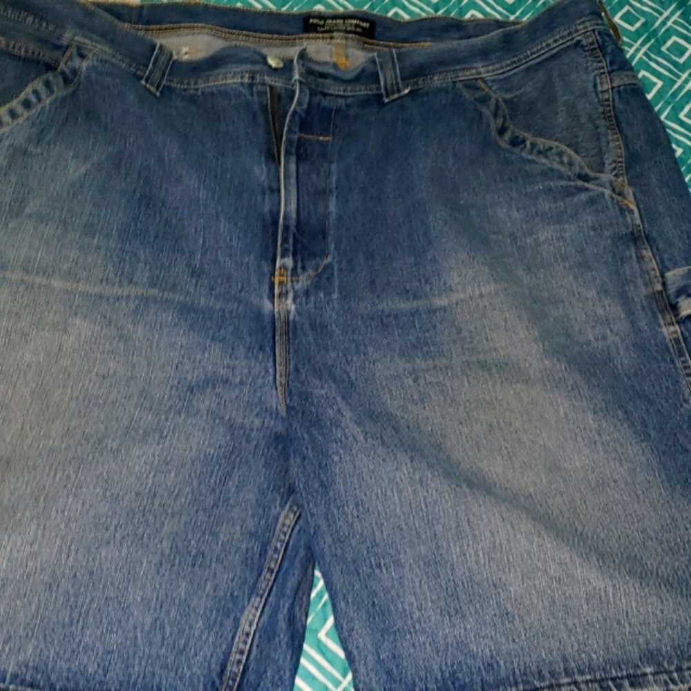 Mens denim polo Carpenter shorts